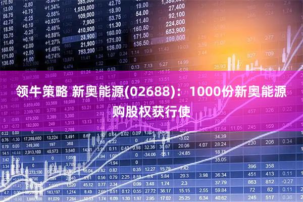 领牛策略 新奥能源(02688)：1000份新奥能源购股权获行使