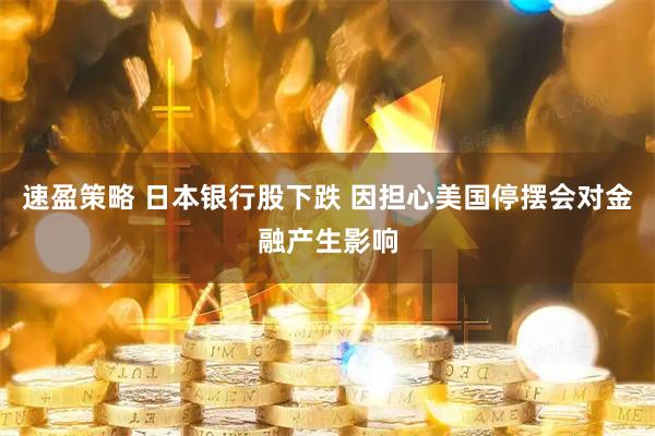 速盈策略 日本银行股下跌 因担心美国停摆会对金融产生影响