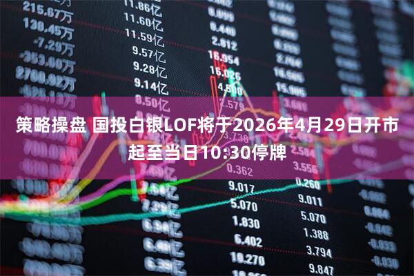 策略操盘 国投白银LOF将于2026年4月29日开市起至当日10:30停牌